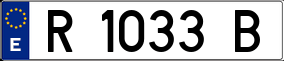 Trailer License Plate